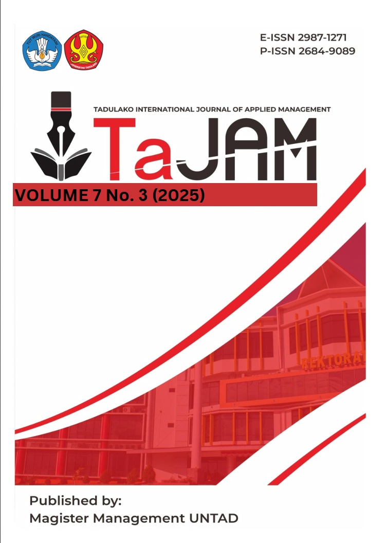 					View Vol. 7 No. 3 (2025): December : Tadulako International Journal of Applied Management
				